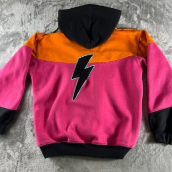 NOT HUMAN Hoodie Quarter Zip Unisex L Embordered Johnny James MMA Color Block - Picture 7 of 7